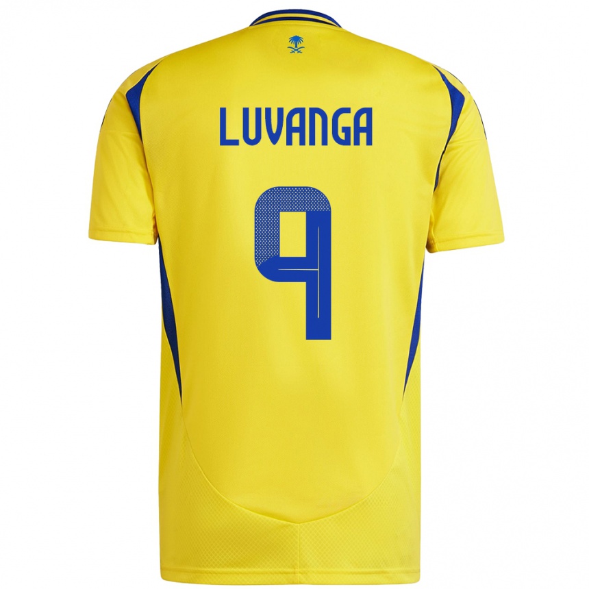 Niño Fútbol Camiseta Clara Luvanga #9 Amarillo Azul 1ª Equipación 2024/25 Perú