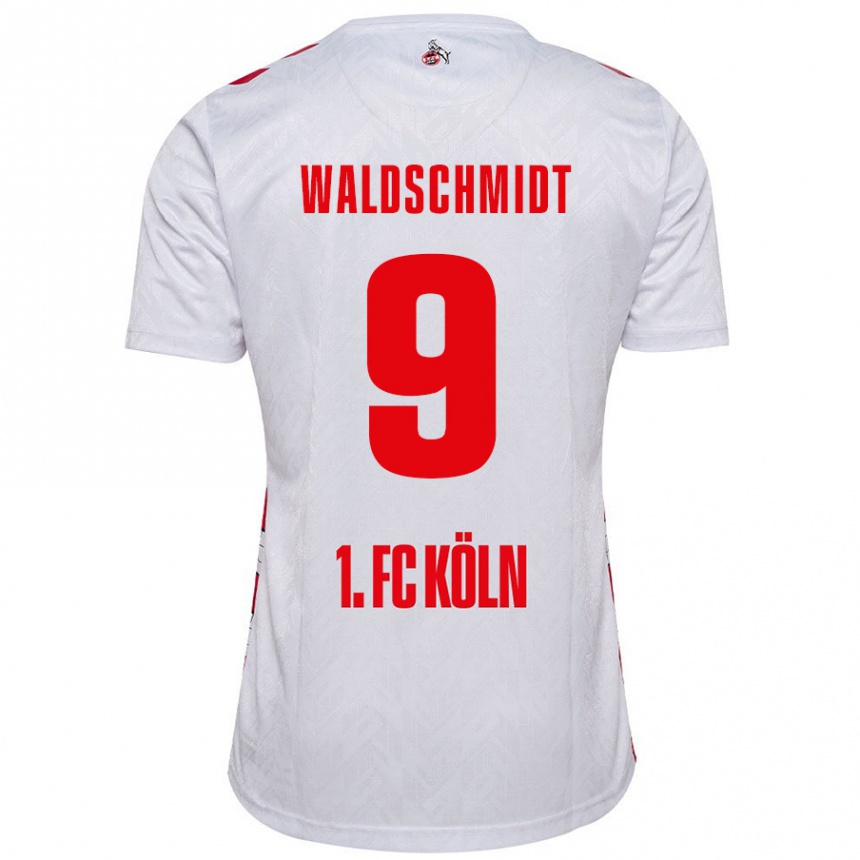 Niño Fútbol Camiseta Luca Waldschmidt #9 Blanco Rojo 1ª Equipación 2024/25 Perú