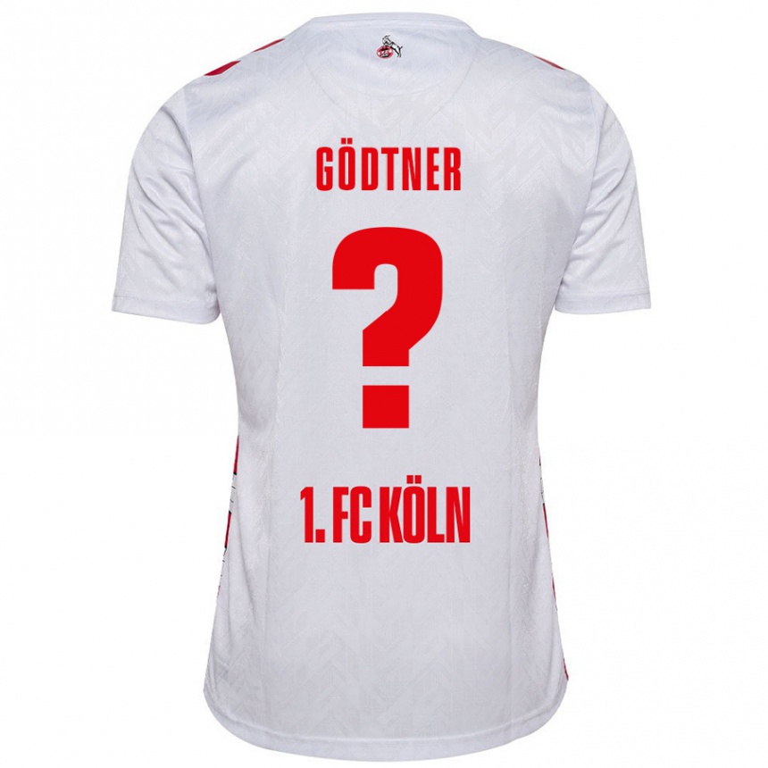 Niño Fútbol Camiseta Matteo Gödtner #0 Blanco Rojo 1ª Equipación 2024/25 Perú