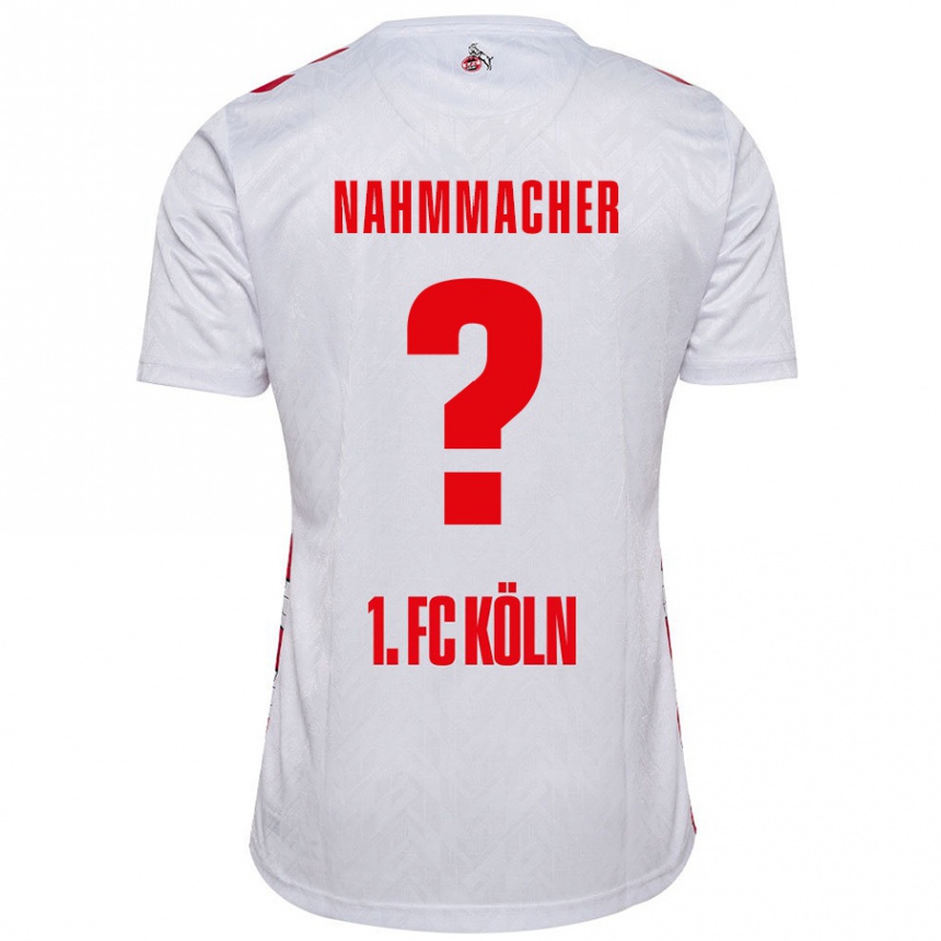 Niño Fútbol Camiseta Emil Nahmmacher #0 Blanco Rojo 1ª Equipación 2024/25 Perú