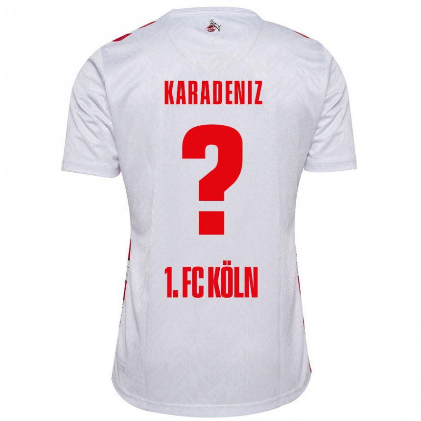 Niño Fútbol Camiseta Thierry Karadeniz #0 Blanco Rojo 1ª Equipación 2024/25 Perú