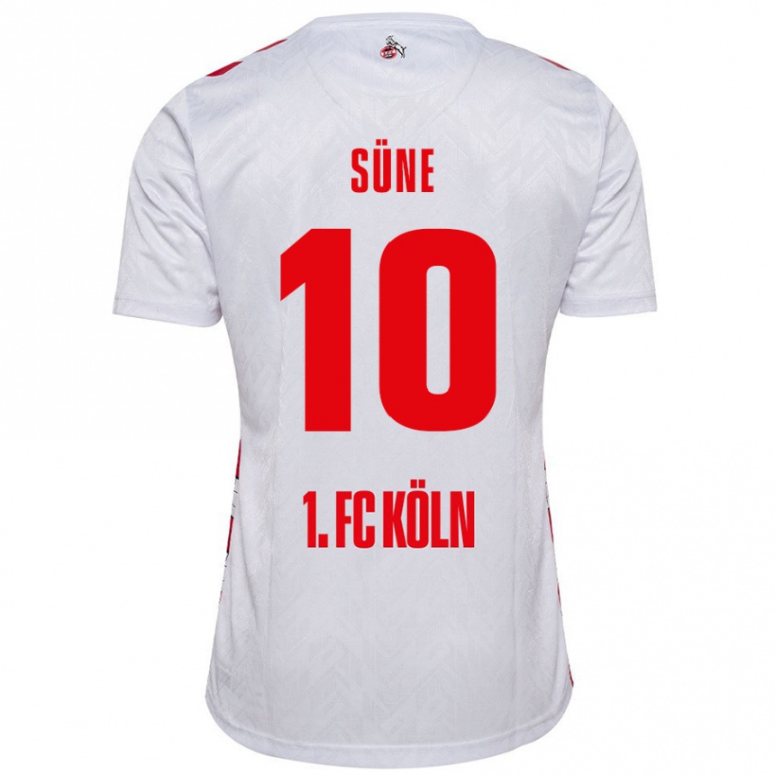 Niño Fútbol Camiseta Arda Süne #10 Blanco Rojo 1ª Equipación 2024/25 Perú