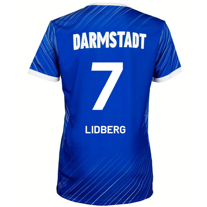 Niño Fútbol Camiseta Isac Lidberg #7 Azul Blanco 1ª Equipación 2024/25 Perú