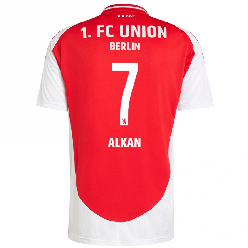 Niño Fútbol Camiseta Musa Alkan #7 Rojo Blanco 1ª Equipación 2024/25 Perú