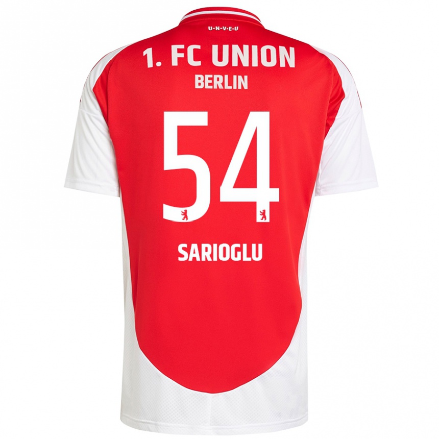 Niño Fútbol Camiseta Defne Sarıoğlu #54 Rojo Blanco 1ª Equipación 2024/25 Perú