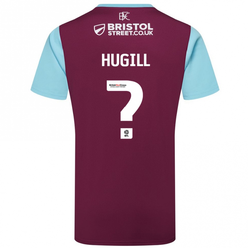 Niño Fútbol Camiseta Will Hugill #0 Borgoña Azul Cielo 1ª Equipación 2024/25 Perú