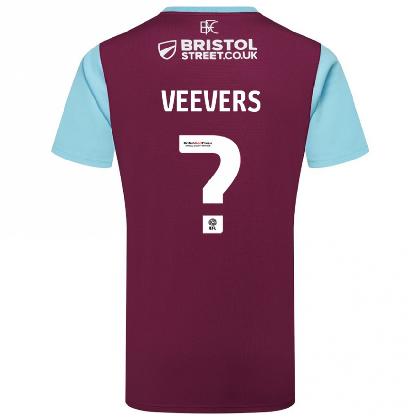 Niño Fútbol Camiseta Charlie Veevers #0 Borgoña Azul Cielo 1ª Equipación 2024/25 Perú