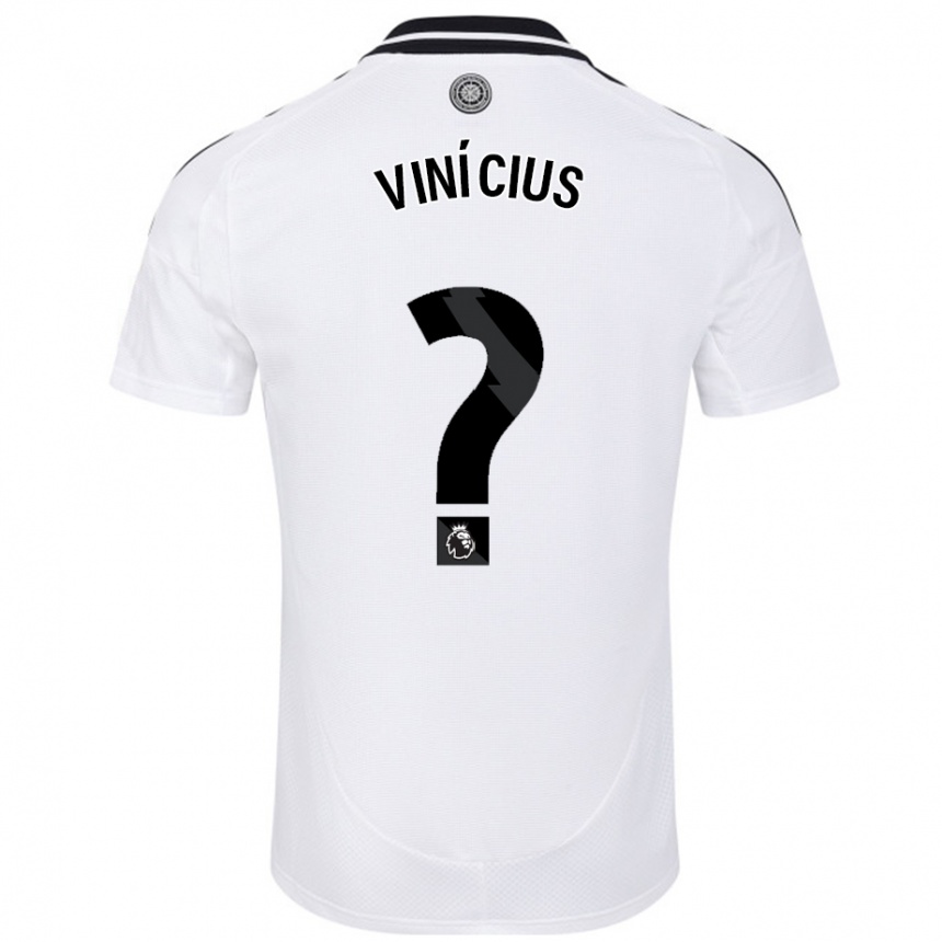 Niño Fútbol Camiseta Carlos Vinícius #0 Blanco 1ª Equipación 2024/25 Perú