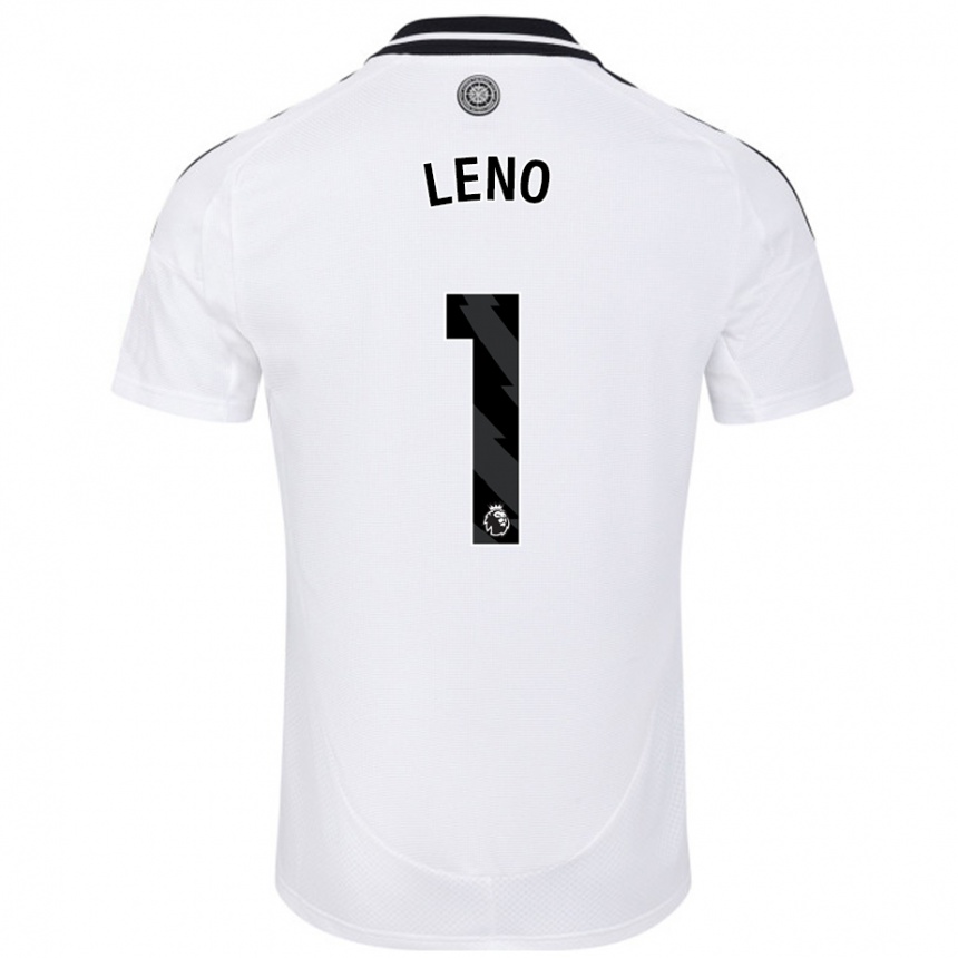 Niño Fútbol Camiseta Bernd Leno #1 Blanco 1ª Equipación 2024/25 Perú