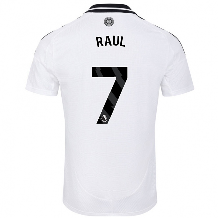 Niño Fútbol Camiseta Raúl Jiménez #7 Blanco 1ª Equipación 2024/25 Perú