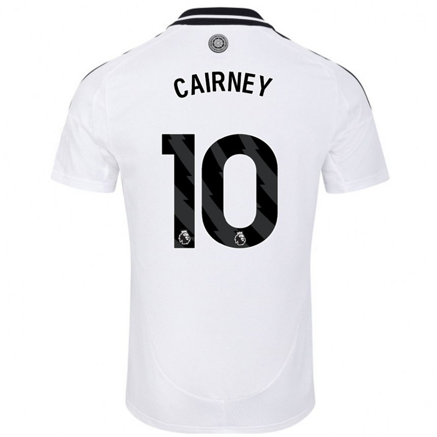 Niño Fútbol Camiseta Tom Cairney #10 Blanco 1ª Equipación 2024/25 Perú