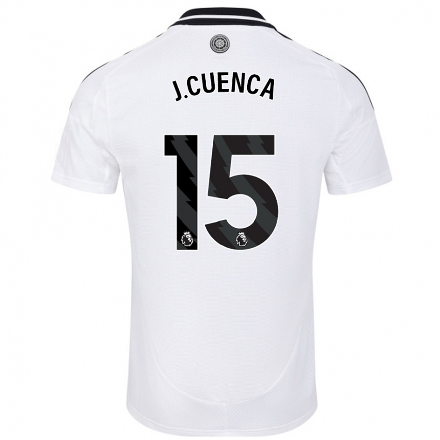 Niño Fútbol Camiseta Jorge Cuenca #15 Blanco 1ª Equipación 2024/25 Perú