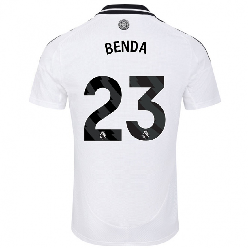 Niño Fútbol Camiseta Steven Benda #23 Blanco 1ª Equipación 2024/25 Perú