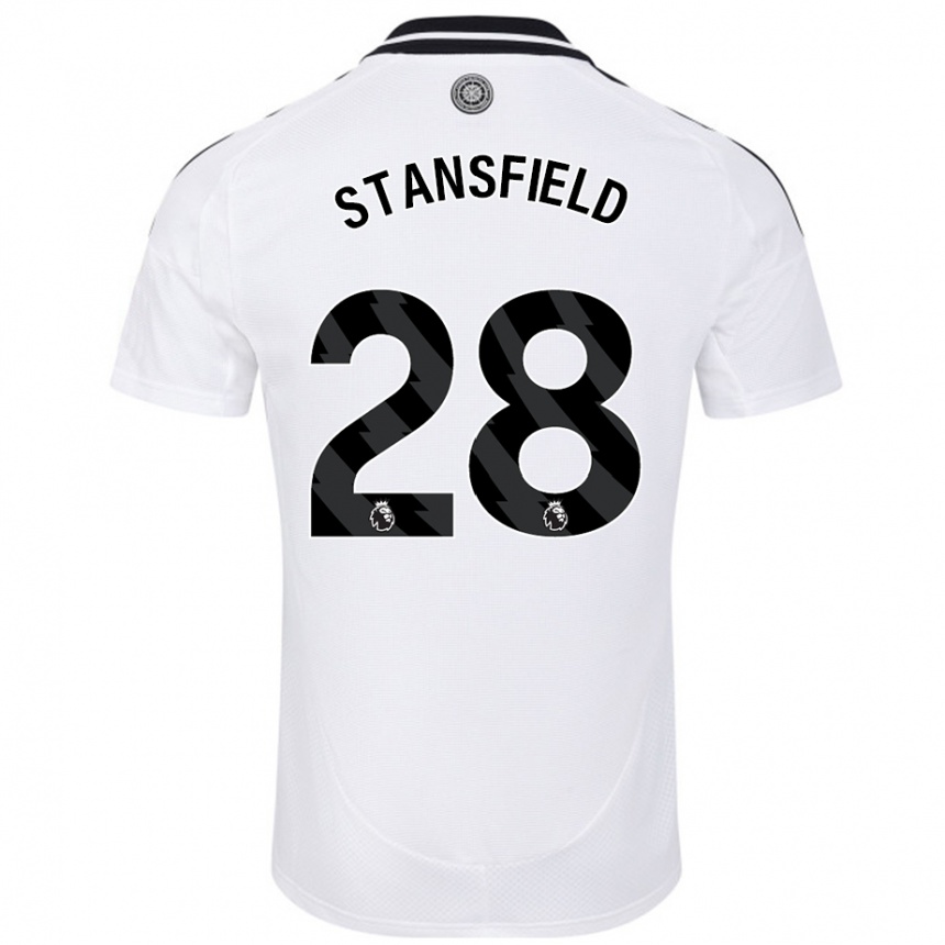 Niño Fútbol Camiseta Jay Stansfield #28 Blanco 1ª Equipación 2024/25 Perú