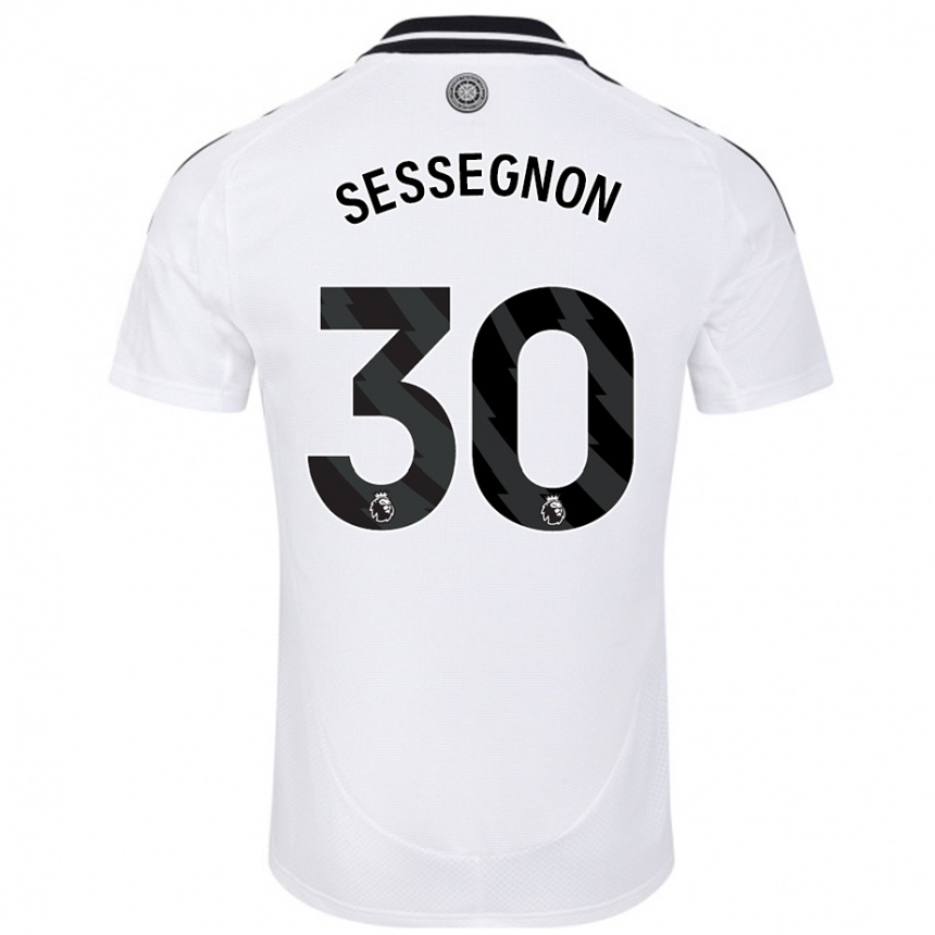 Niño Fútbol Camiseta Ryan Sessegnon #30 Blanco 1ª Equipación 2024/25 Perú