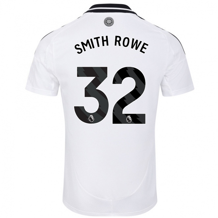 Niño Fútbol Camiseta Emile Smith Rowe #32 Blanco 1ª Equipación 2024/25 Perú