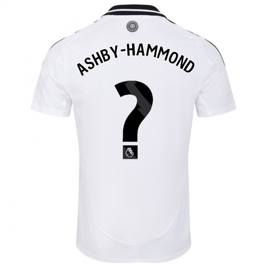 Niño Fútbol Camiseta Luca Ashby-Hammond #0 Blanco 1ª Equipación 2024/25 Perú