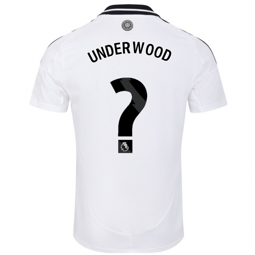 Niño Fútbol Camiseta Marco Underwood #0 Blanco 1ª Equipación 2024/25 Perú