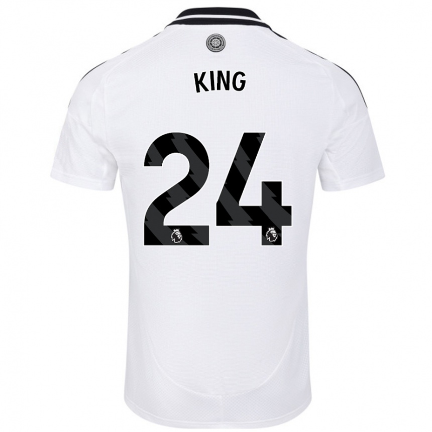 Niño Fútbol Camiseta Joshua King #24 Blanco 1ª Equipación 2024/25 Perú