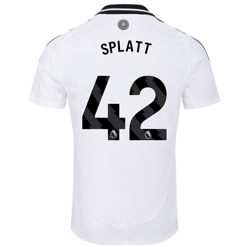 Niño Fútbol Camiseta Delano Splatt #42 Blanco 1ª Equipación 2024/25 Perú