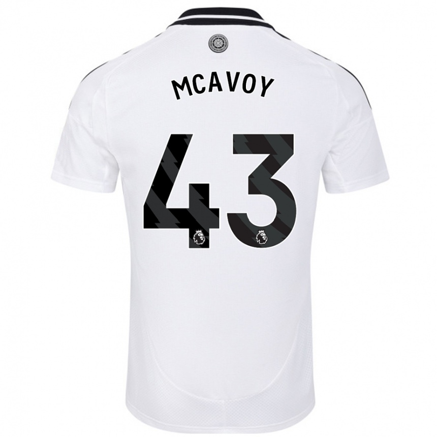 Niño Fútbol Camiseta Connor Mcavoy #43 Blanco 1ª Equipación 2024/25 Perú