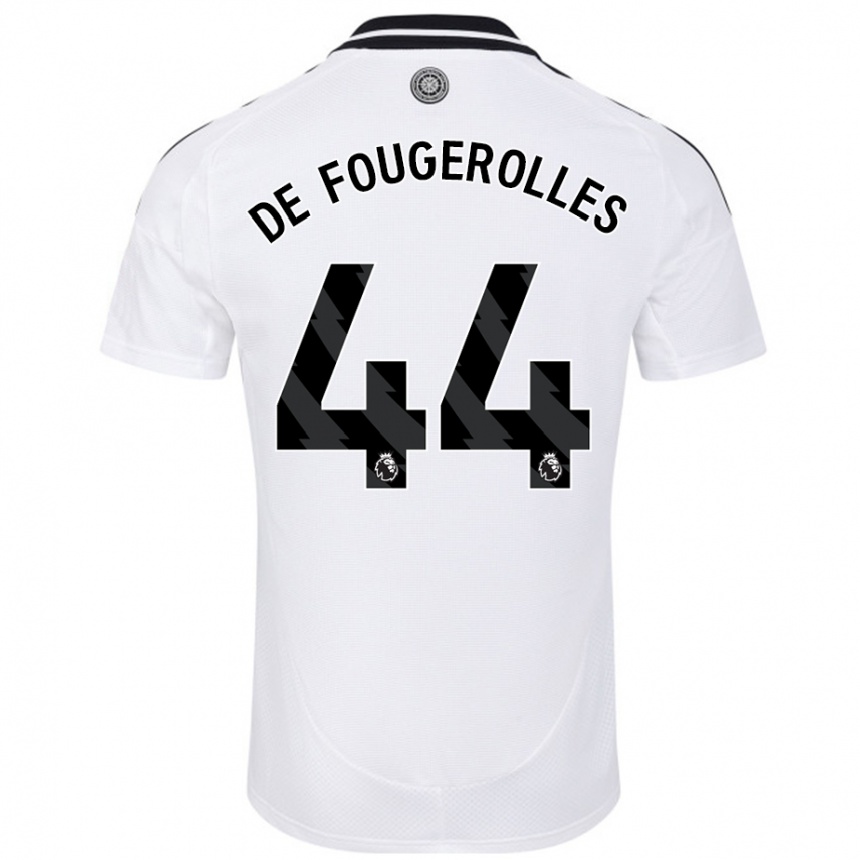 Niño Fútbol Camiseta Luc De Fougerolles #44 Blanco 1ª Equipación 2024/25 Perú