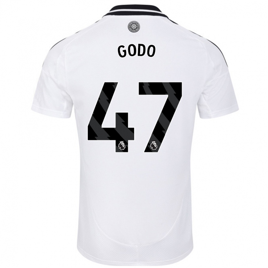 Niño Fútbol Camiseta Martial Godo #47 Blanco 1ª Equipación 2024/25 Perú