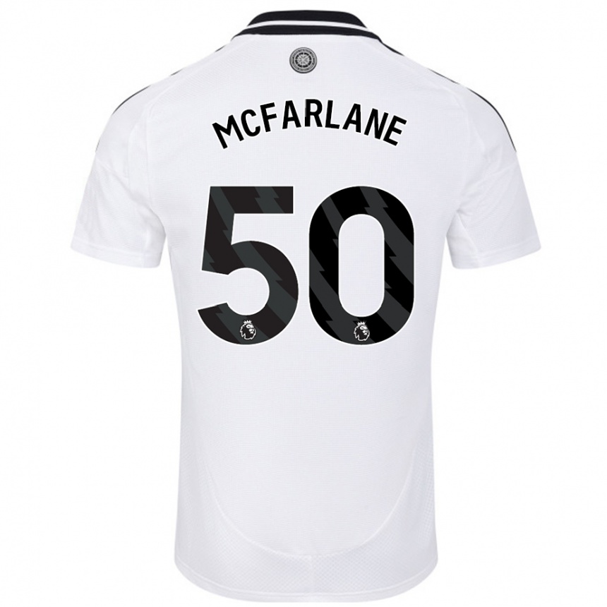 Niño Fútbol Camiseta Callum Mcfarlane #50 Blanco 1ª Equipación 2024/25 Perú