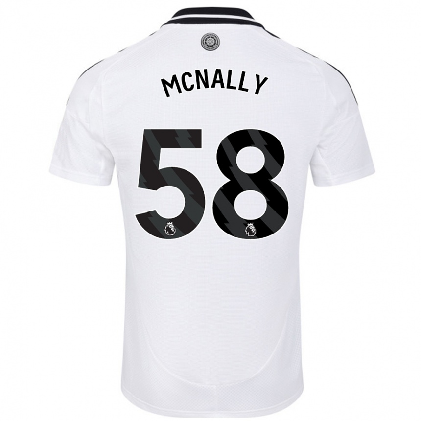 Niño Fútbol Camiseta Alfie Mcnally #58 Blanco 1ª Equipación 2024/25 Perú