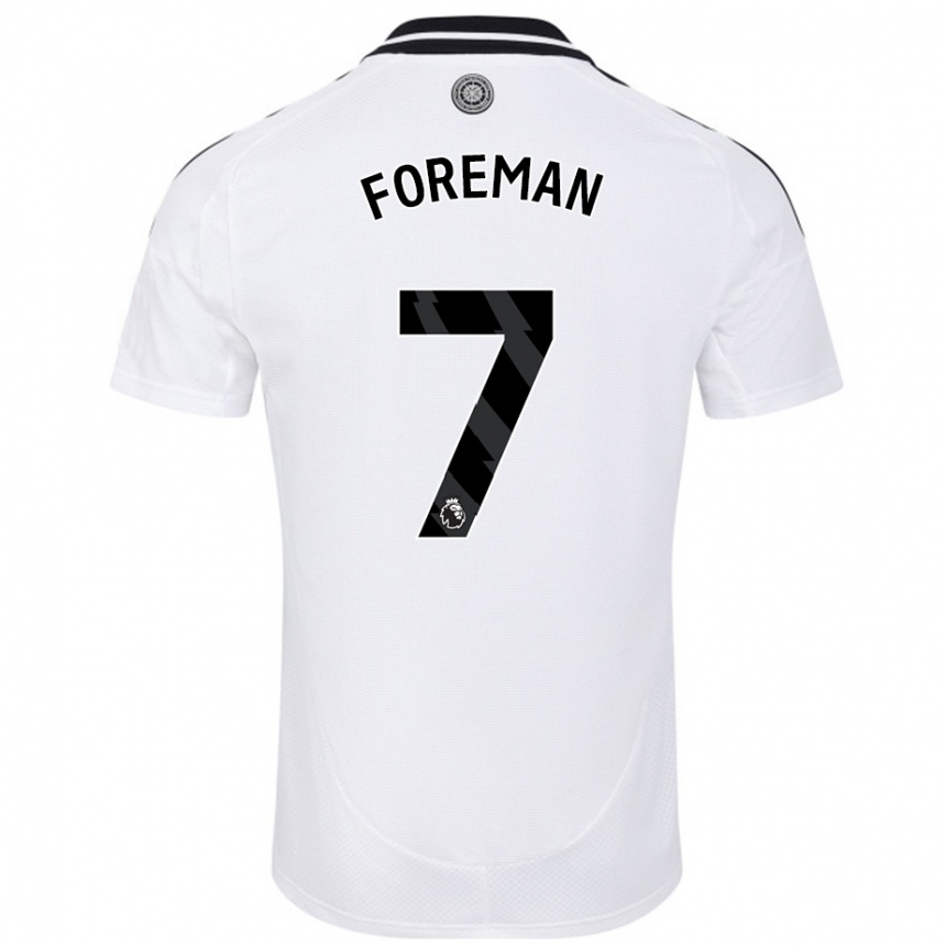 Niño Fútbol Camiseta Tia Foreman #7 Blanco 1ª Equipación 2024/25 Perú