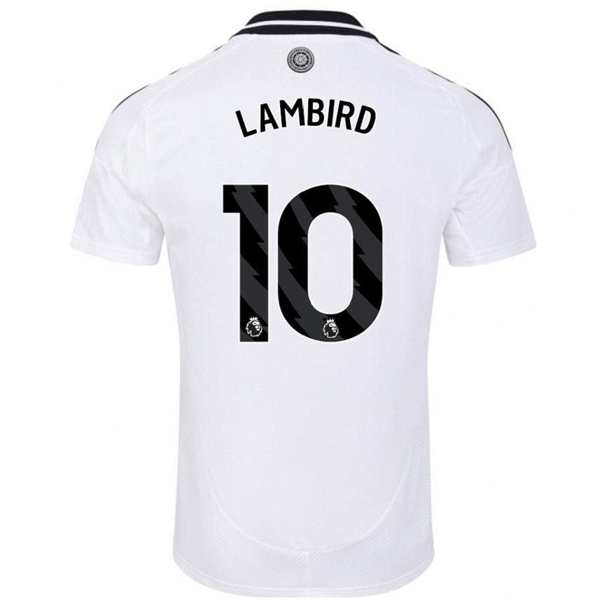 Niño Fútbol Camiseta Lilly Lambird #10 Blanco 1ª Equipación 2024/25 Perú