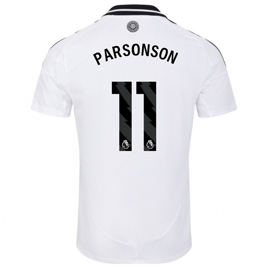 Niño Fútbol Camiseta Madi Parsonson #11 Blanco 1ª Equipación 2024/25 Perú