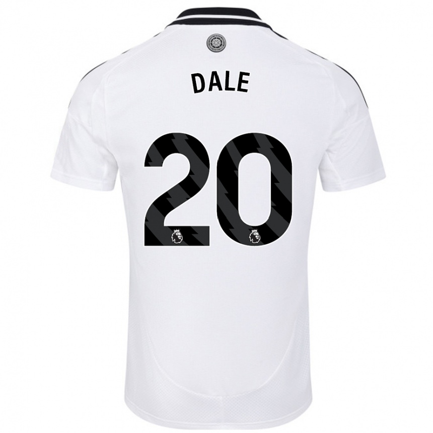 Niño Fútbol Camiseta Olivia Dale #20 Blanco 1ª Equipación 2024/25 Perú