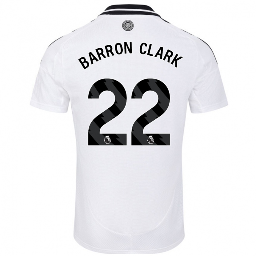 Niño Fútbol Camiseta Betty Barron-Clark #22 Blanco 1ª Equipación 2024/25 Perú