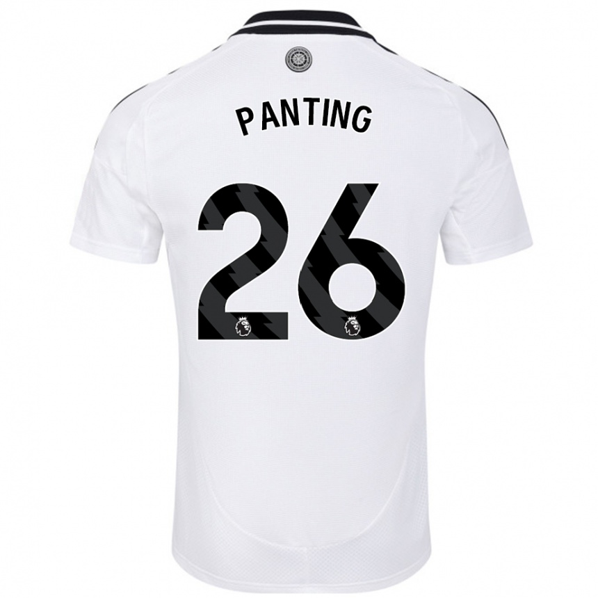 Niño Fútbol Camiseta Rachel Panting #26 Blanco 1ª Equipación 2024/25 Perú