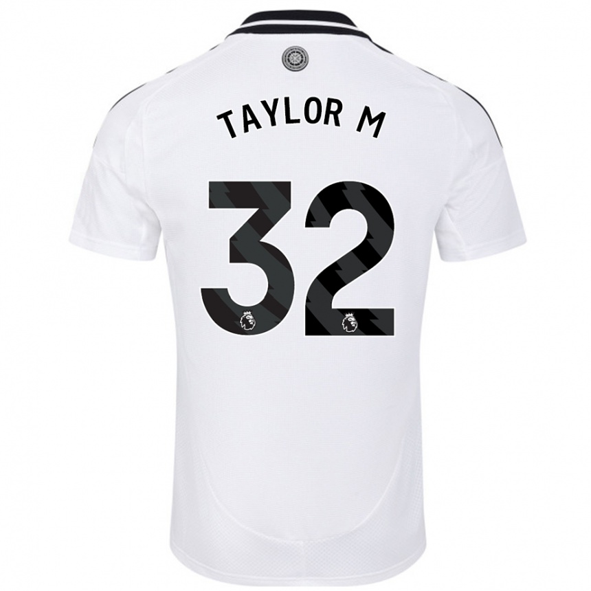 Niño Fútbol Camiseta Belle Taylor-M #32 Blanco 1ª Equipación 2024/25 Perú