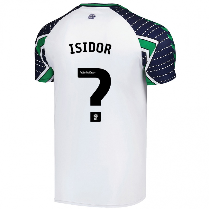 Niño Fútbol Camiseta Wilson Isidor #0 Blanco 2ª Equipación 2024/25 Perú