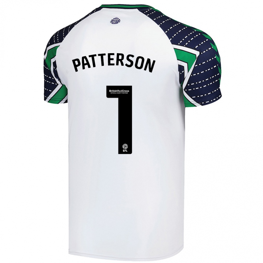 Niño Fútbol Camiseta Anthony Patterson #1 Blanco 2ª Equipación 2024/25 Perú