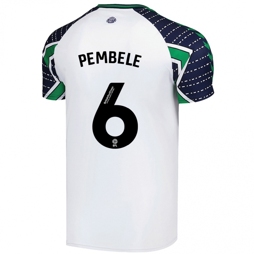 Niño Fútbol Camiseta Timothée Pembélé #6 Blanco 2ª Equipación 2024/25 Perú