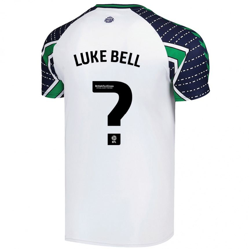 Niño Fútbol Camiseta Luke Bell #0 Blanco 2ª Equipación 2024/25 Perú