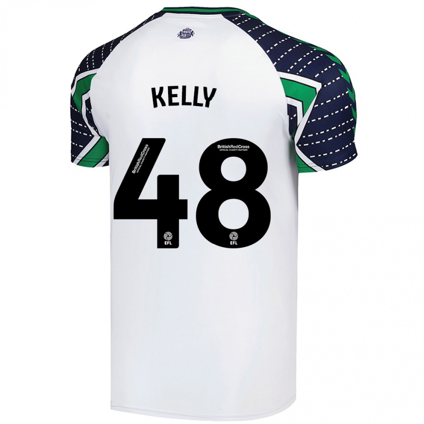 Niño Fútbol Camiseta Caden Kelly #48 Blanco 2ª Equipación 2024/25 Perú