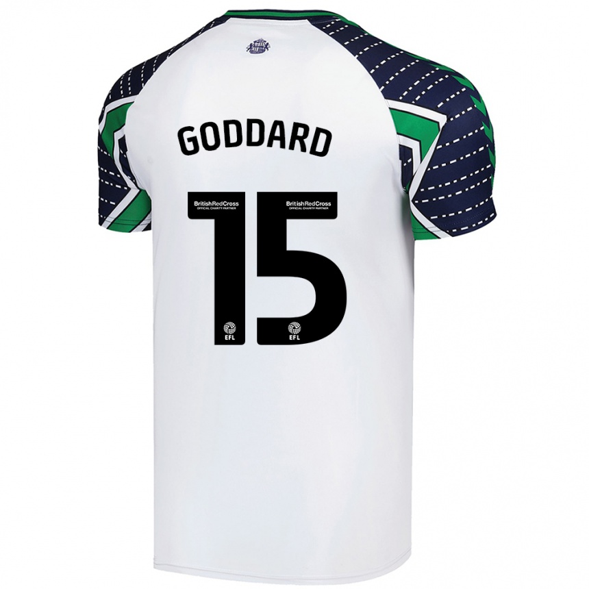 Niño Fútbol Camiseta Amy Goddard #15 Blanco 2ª Equipación 2024/25 Perú