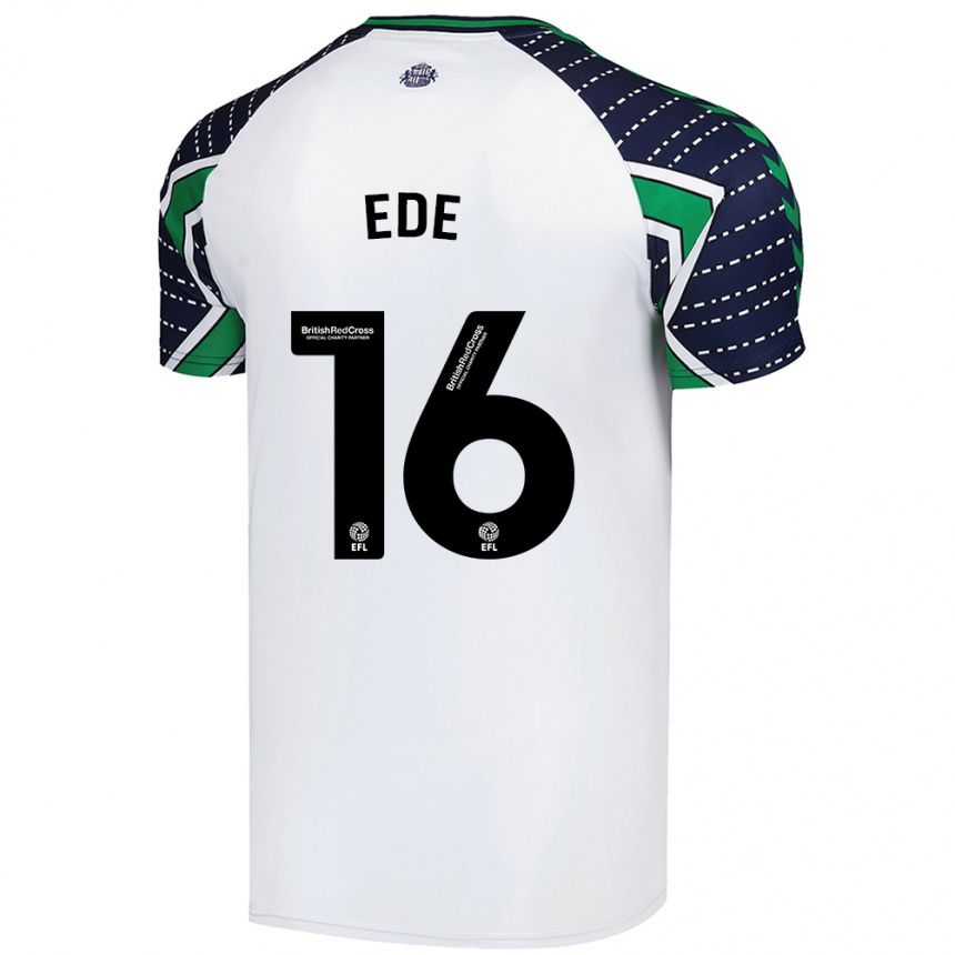 Niño Fútbol Camiseta Grace Ede #16 Blanco 2ª Equipación 2024/25 Perú