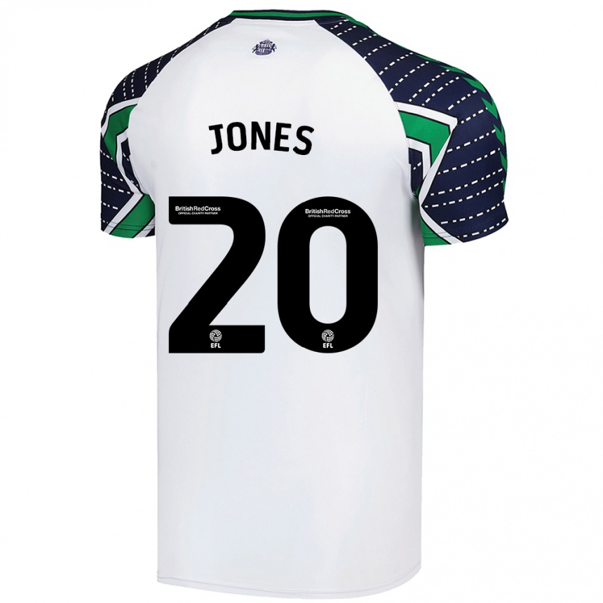 Niño Fútbol Camiseta Ellen Jones #20 Blanco 2ª Equipación 2024/25 Perú