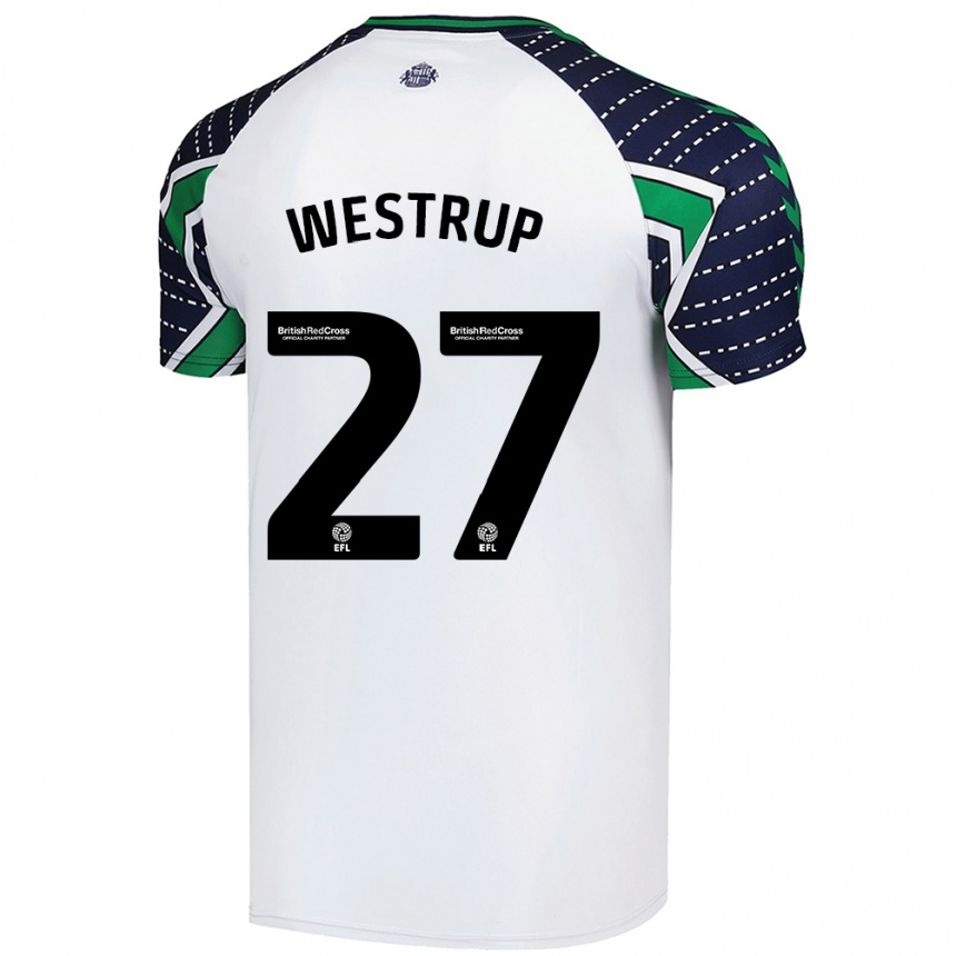 Niño Fútbol Camiseta Brianna Westrup #27 Blanco 2ª Equipación 2024/25 Perú