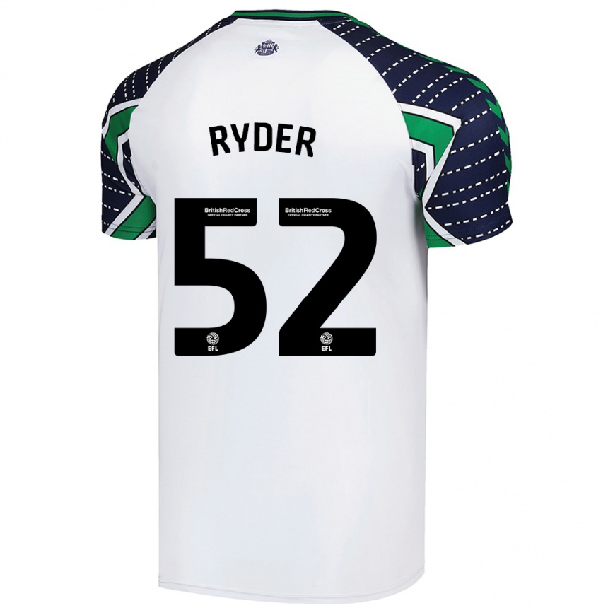 Niño Fútbol Camiseta Joe Ryder #52 Blanco 2ª Equipación 2024/25 Perú