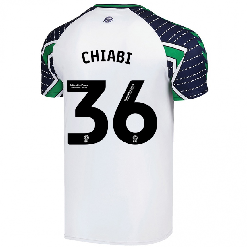 Niño Fútbol Camiseta Tom Chiabi #36 Blanco 2ª Equipación 2024/25 Perú