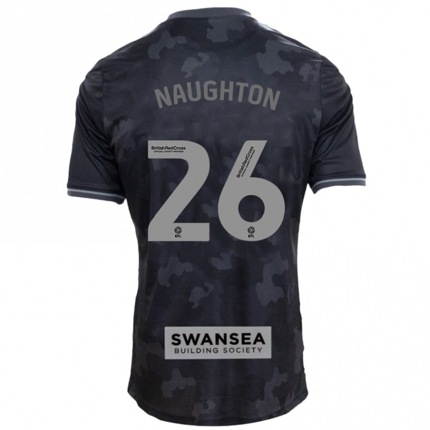 Niño Fútbol Camiseta Kyle Naughton #26 Negro 2ª Equipación 2024/25 Perú