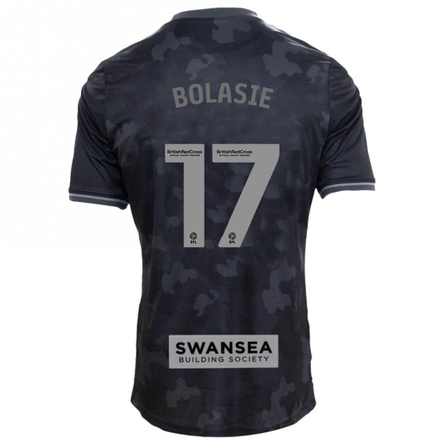 Niño Fútbol Camiseta Yannick Bolasie #17 Negro 2ª Equipación 2024/25 Perú