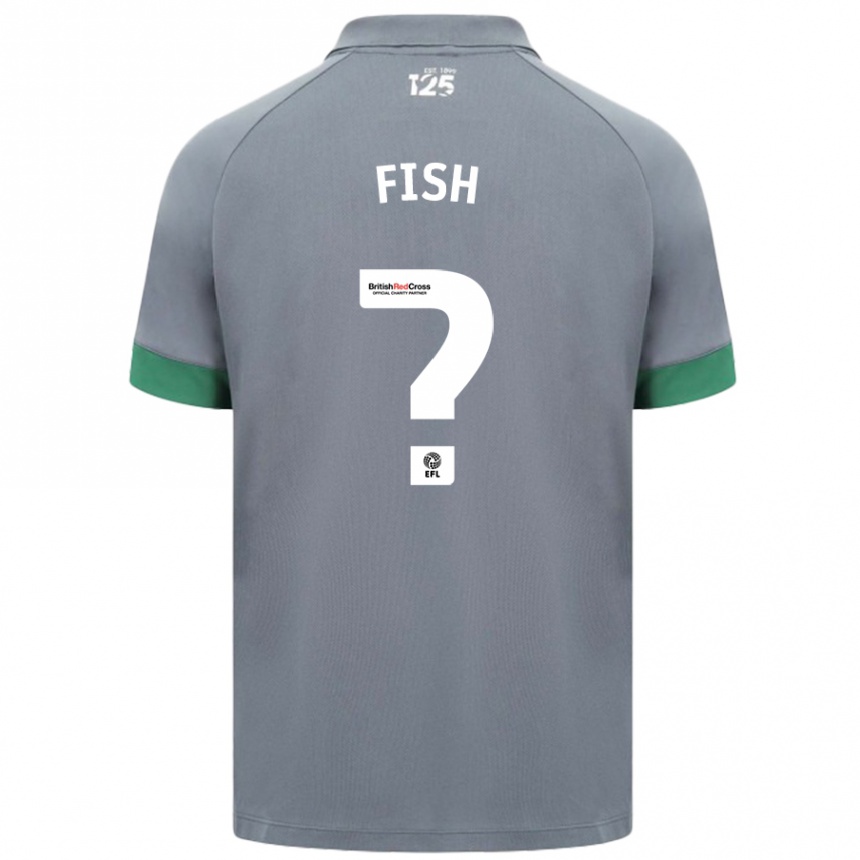 Niño Fútbol Camiseta Will Fish #0 Gris Oscuro 2ª Equipación 2024/25 Perú